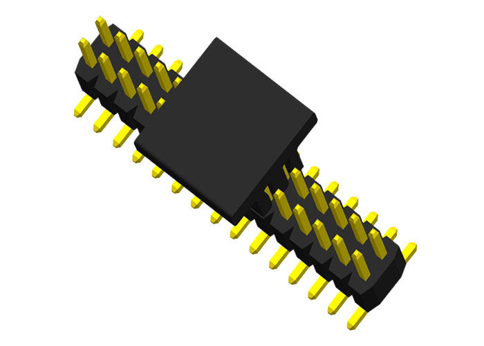 1.0mm männlicher Steckerstift-Titel KAPPE vertikaler Doppelt-Reihe 30 Berg-2x15 Pin
