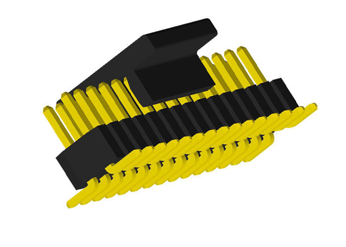 1.0mm männlicher Steckerstift-Titel KAPPE vertikaler Doppelt-Reihe 30 Berg-2x15 Pin