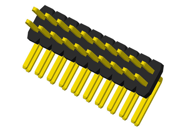 Doppelte Reihe 1,27 der Pin-Titel-Verbindungsstück-rechtwinkligen Millimeter Art-2x10