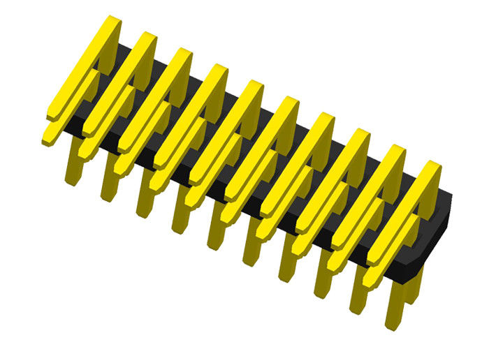 Doppelte Reihe 1,27 der Pin-Titel-Verbindungsstück-rechtwinkligen Millimeter Art-2x10