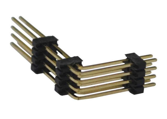 Schwarzes 8 Pin-Titel-Verbindungsstück 1.27mm Plastik zwei Reihen-rechtwinkliger drei