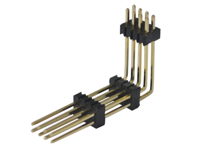 Schwarzes 8 Pin-Titel-Verbindungsstück 1.27mm Plastik zwei Reihen-rechtwinkliger drei