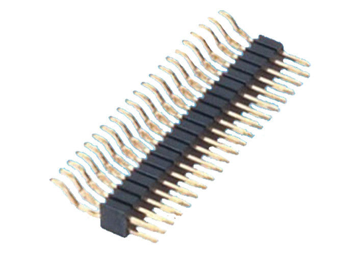 Doppelter Reihe Pin-Titel horizontale SMT-Art 2x20 Pin-Titel-Schwarzes 1.27mm