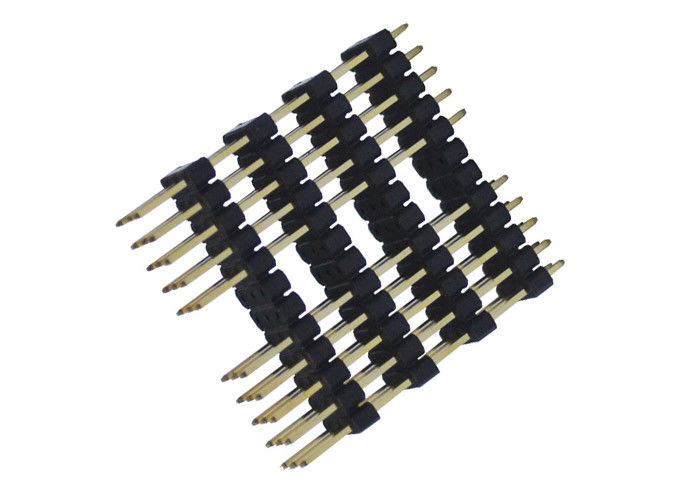 3 Neigung des Reihe Pin-Titel-Verbindungsstück-2.54mm 180 Grad-Art vier Plastik