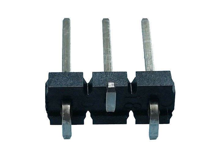 Pin-Titel-Verbindungsstück SMT-Art Neigung Reihe mit 3 Pin einzelne des Schwarz-5.08x2.5mm
