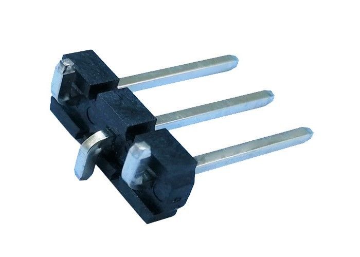 Pin-Titel-Verbindungsstück SMT-Art Neigung Reihe mit 3 Pin einzelne des Schwarz-5.08x2.5mm