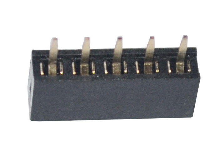 Schwarze gerade Art Neigung 5 weibliches der Titel-Verbindungsstück-einzelner Reihen-2mm Pin