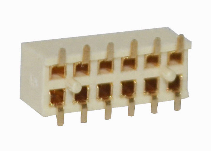 12 Pin-Titel-Verbindungsstück-weibliches PWB-Verbindungsstück-Doppelreihe SMT-Art 2.0mm Neigung