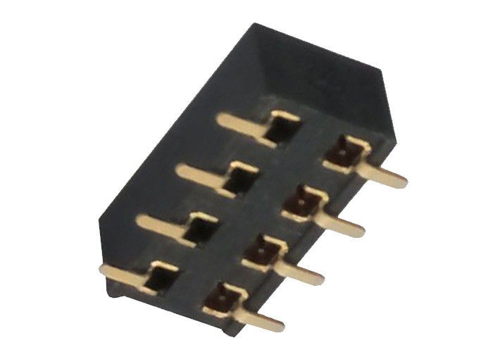 90 Grad weiblicher Doppelt-Reihe SMT-Oberflächen-Berg Pin-Titel Pin-Titel-Connector2.54 Millimeter