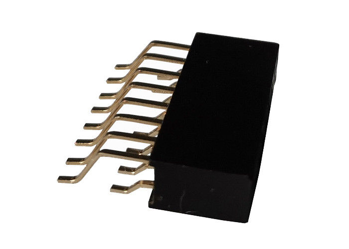 Art 16 Pin des horizontale doppelte Reihen-weibliche Titel-Verbindungsstück-2.54mm SMT