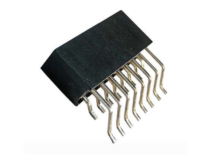 Art 16 Pin des horizontale doppelte Reihen-weibliche Titel-Verbindungsstück-2.54mm SMT