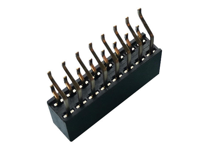 Art 16 Pin des horizontale doppelte Reihen-weibliche Titel-Verbindungsstück-2.54mm SMT