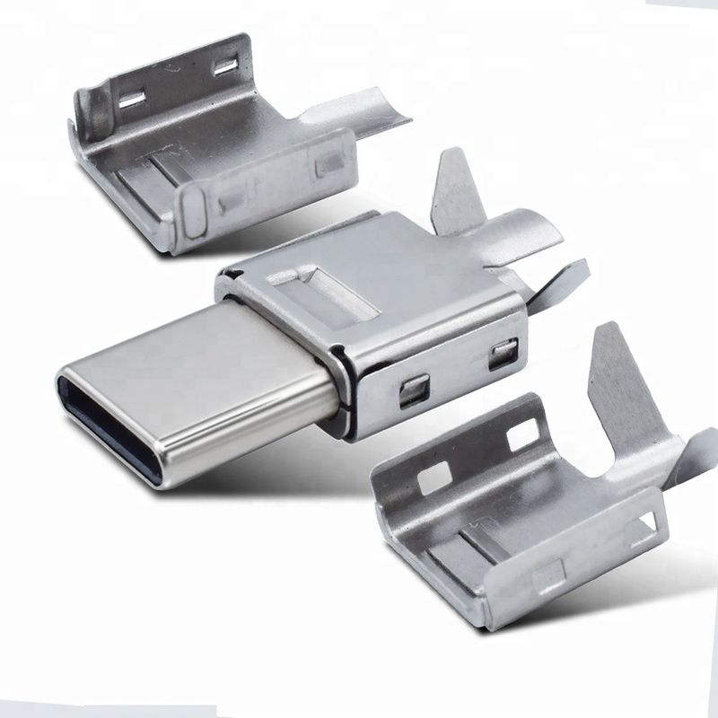 Verbindungsstück-Kupfer Mann24 Pin USB C mit Aufladungsvollem Test der funktions-100%