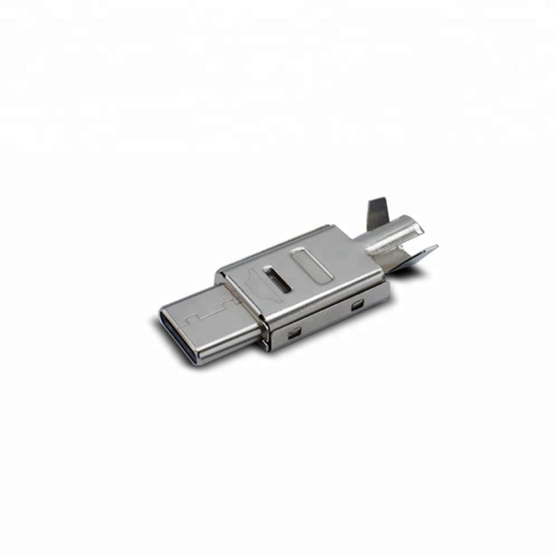 Verbindungsstück-Kupfer Mann24 Pin USB C mit Aufladungsvollem Test der funktions-100%