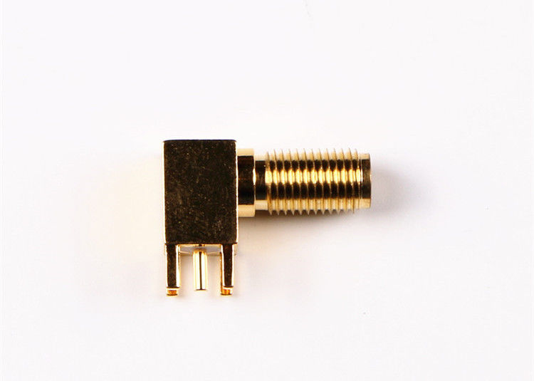 Rechtwinkliger Koaxialstecker-Leichtgewichtler SMA-Verbindungsstück-Stempel-Lötmittel Rfs