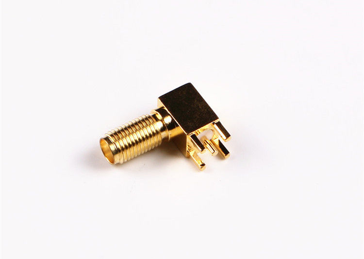Rechtwinkliger Koaxialstecker-Leichtgewichtler SMA-Verbindungsstück-Stempel-Lötmittel Rfs