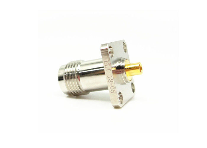 Vier Loch-Flansch-Berg TNC Rf-Verbindungsstück weibliches 50Ohm 11GHz für Mikrowelle