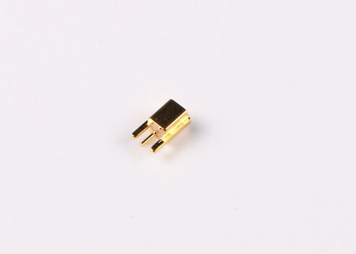 Stempel MCX Rf-Verbindungsstück-Messingkabel-Koaxialstecker für PWB-Berg