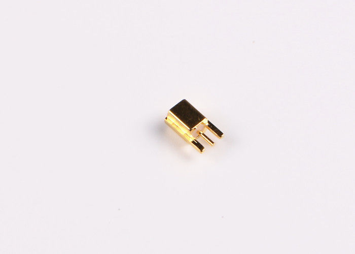 Stempel MCX Rf-Verbindungsstück-Messingkabel-Koaxialstecker für PWB-Berg