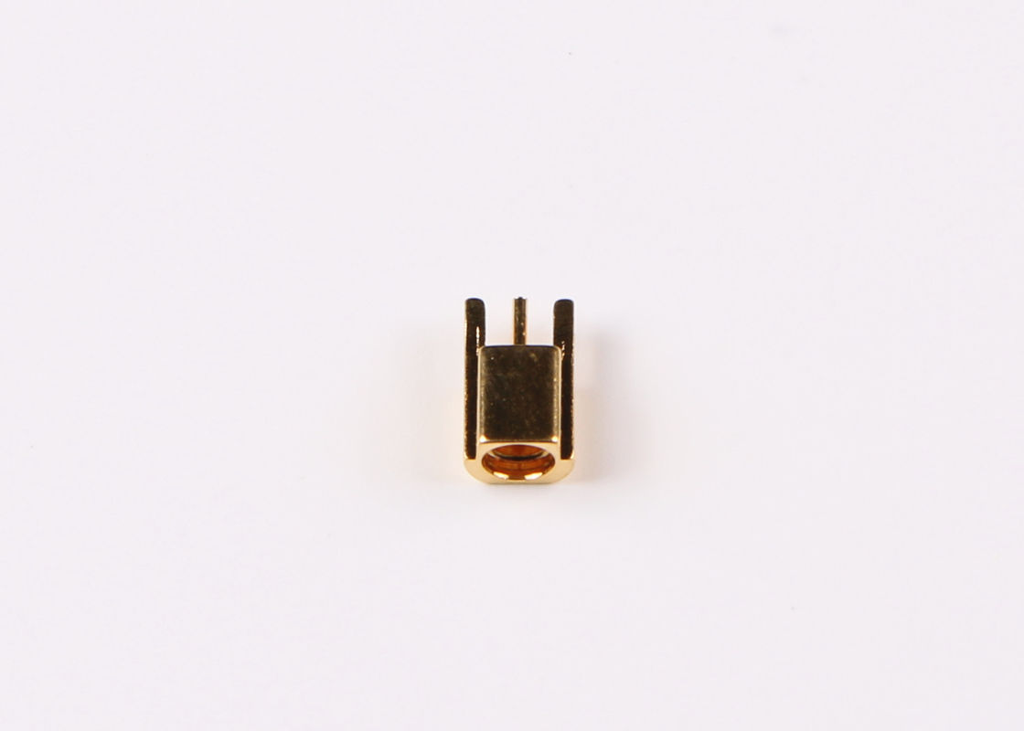 Stempel MCX Rf-Verbindungsstück-Messingkabel-Koaxialstecker für PWB-Berg