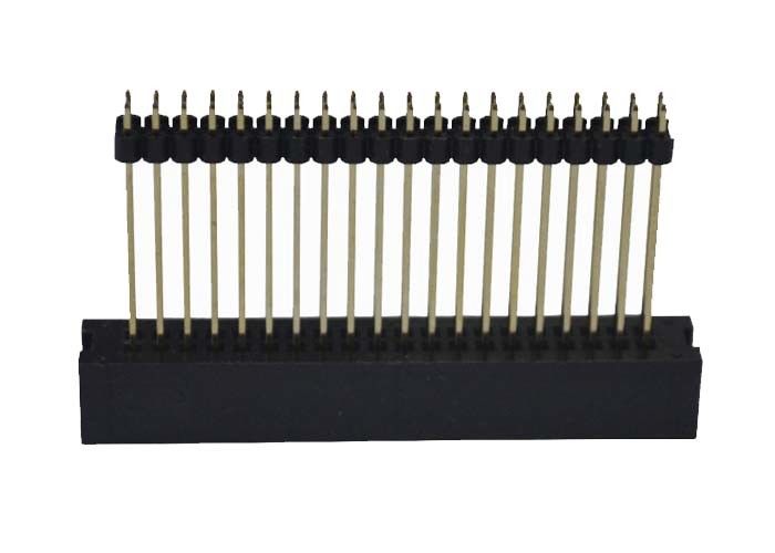 PWB-Brett 2,0 Neigungs-Verbindungsstück 40 Pin-BAD Millimeter Art-Doppelplastikgerades