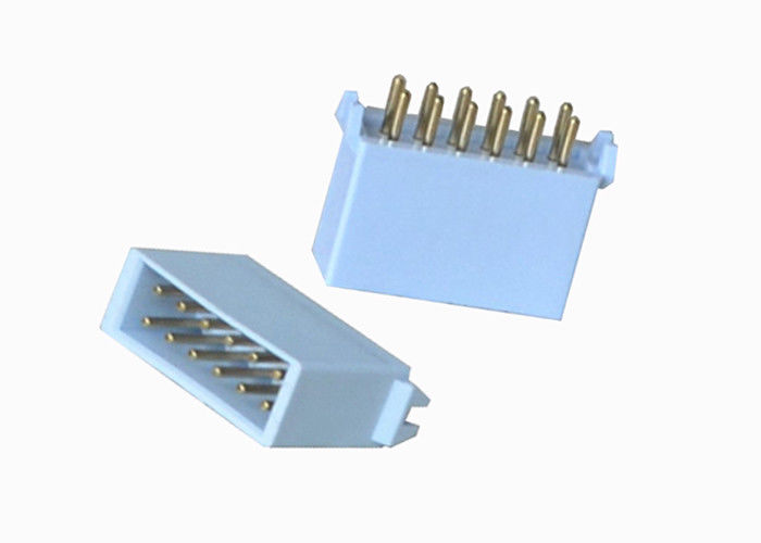Blaues BAD 12 Pin-Titel-Verbindungsstück-gerader Kasten 180 Grad-Art 2.54mm Neigung