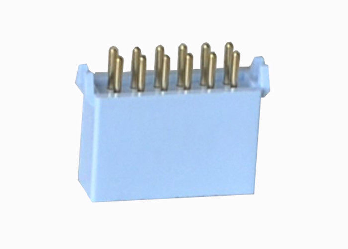 Blaues BAD 12 Pin-Titel-Verbindungsstück-gerader Kasten 180 Grad-Art 2.54mm Neigung