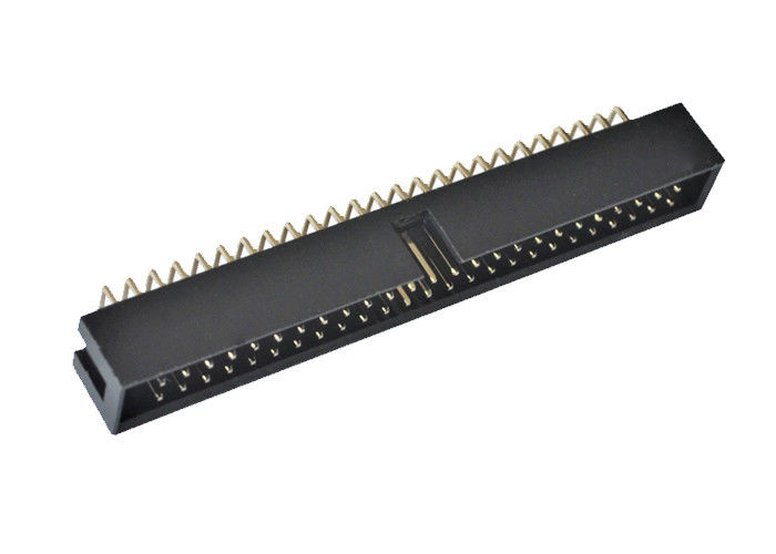 Neigung 50 des rechtwinkligen PWB-Verbindungsstück-90 Grad-kastenähnlicher 2.54mm Pin-Titel