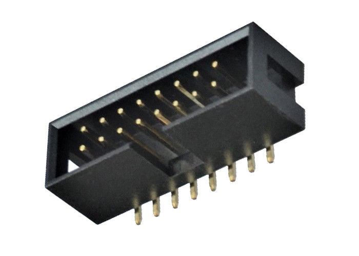 Männliche Neigung SMT-Art PBT des Kasten-Titel-Verbindungsstück-2.54mm/PA6T-Isolator-Material