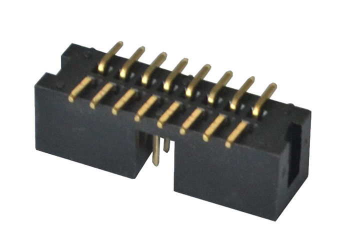 Männliche Neigung SMT-Art PBT des Kasten-Titel-Verbindungsstück-2.54mm/PA6T-Isolator-Material