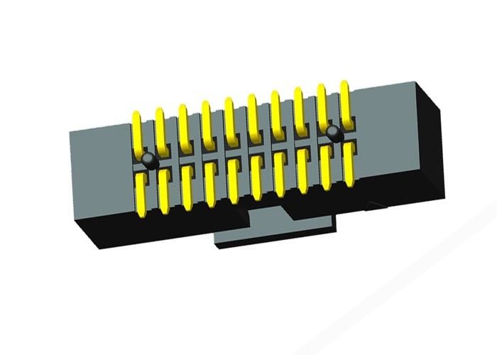 SMT-KAPPE Art Neigungs-Goldblitz-Kontaktversilberung des Kasten-Titel-Verbindungsstück-1.27mm