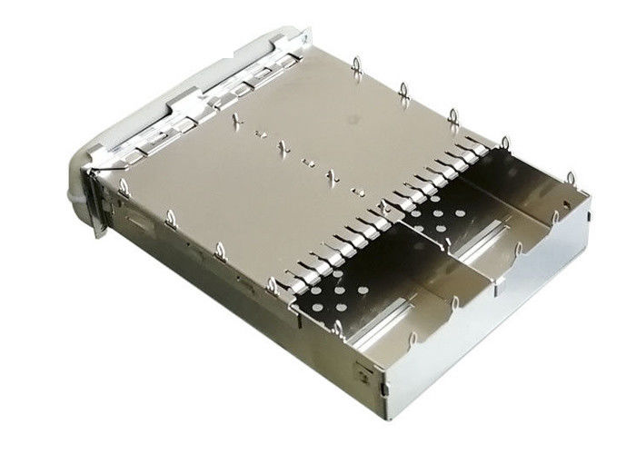QSFP14 SFP mechanisch gekuppeltes Ethernet 40G des Käfig-Verbindungsstück-2 des Hafen-1x2 traf mit EMS-Dichtung zu