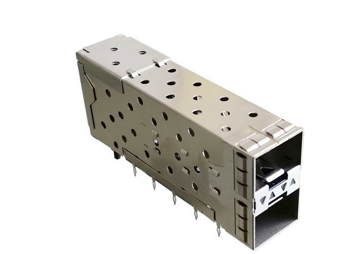 Integrierter SFPs Jack Kupferlegierungs-Käfig des Versammlungs-Verbindungsstück-2x1 materielle geeignete Montage Pree