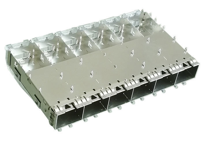Einpress-mehrfacher Hafen des SFP-Sockel SFP-Käfig-Verbindungsstück-1x6 mit EMS-Finger-Frühling