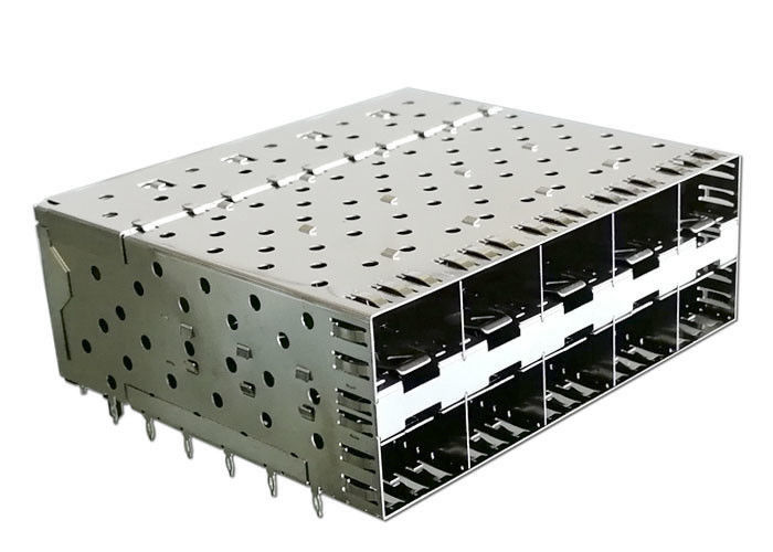 2 x 5 Staplungs-SFP-Kasten mit integriertem Zwischenstecker mit EMS-Finger-Frühling