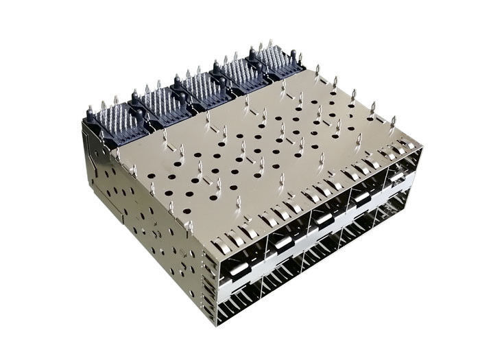 2 x 5 Staplungs-SFP-Kasten mit integriertem Zwischenstecker mit EMS-Finger-Frühling