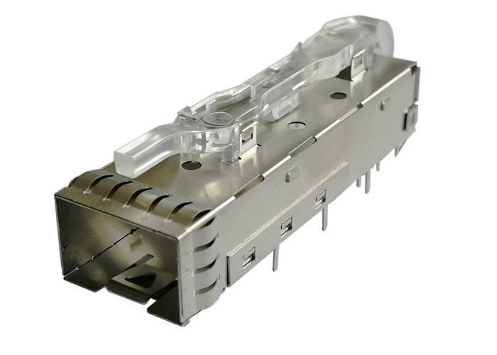 SFP-Käfig-Versammlung 3,0 Millimeter-Lötmittel-Posten PIN-1 x 1 mit dem helles Rohr EMS-Frühlings-Finger