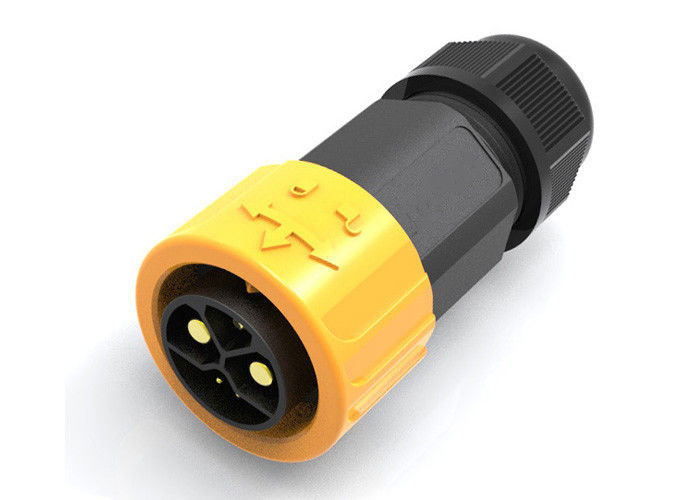 Stoß IP67 M23, der männliche wasserdichte Kabel-Verbindungsstück-Silikon-Dichtung für die Aufladung zuschließt