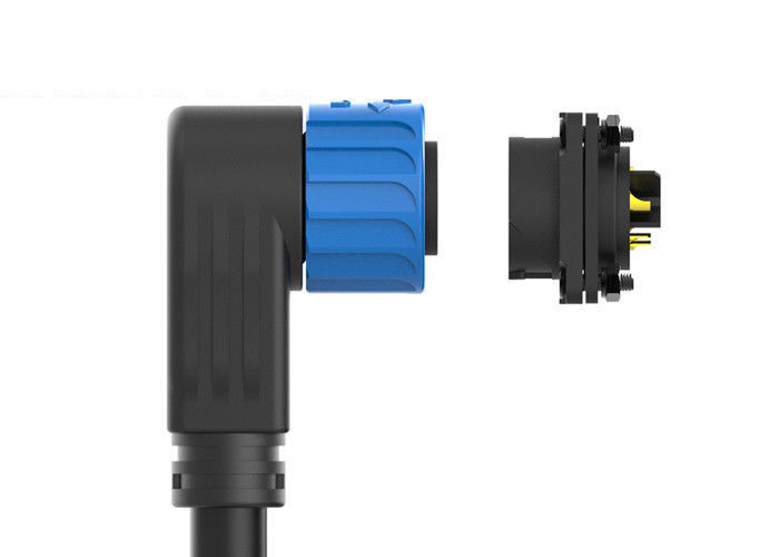 Stoß IP67 M23, der männliche wasserdichte Kabel-Verbindungsstück-Silikon-Dichtung für die Aufladung zuschließt