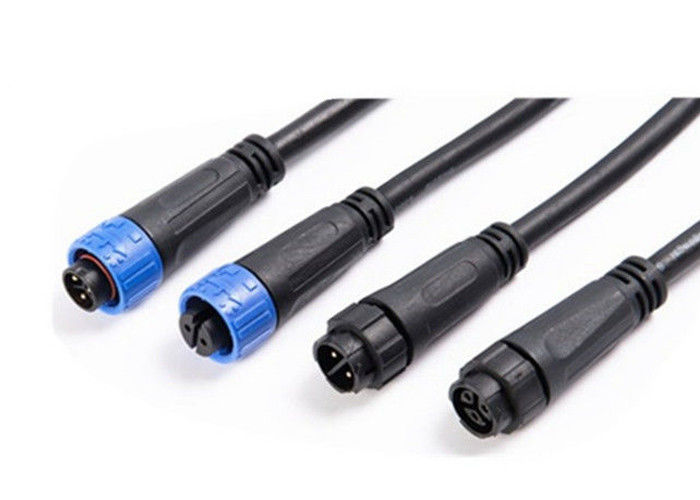 Jnicon 2 Pin 3 Pin wasserdichte elektrisches Kabel-Verbindungsstücke des Kabel-Verbindungsstück-IP67 im Freien