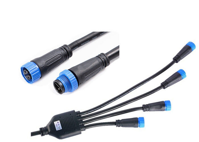Pin 4 Form-Beleuchtungs-Kabel-Verbindungsstücke der Weisen-Y männlich-weiblicher 2 im Freien für LED-Ausrüstung