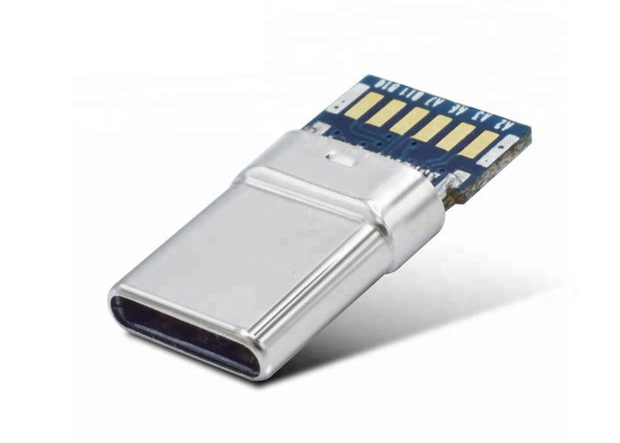 Ebene Shell USBs C Verbindungsstück-3.1/3.0/2.0 mit männlichem Verbindungsstück PWBs