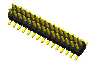 Zwei Reihe Pin-Titel-Verbindungsstück-einzelne Plastik-SMT-Art PWB Pin-Verbindungsstück 1.0mm
