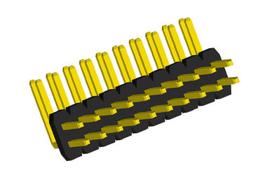 Doppelte Reihe 1,27 der Pin-Titel-Verbindungsstück-rechtwinkligen Millimeter Art-2x10